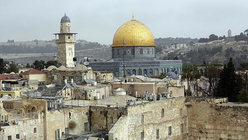 قبة الصخرة القدس -المنتصف