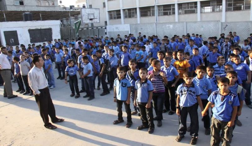 طلاب مدارس غزة - المنتصف