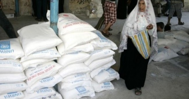 مساعدات الوكالة فى غزة-المنتصف
