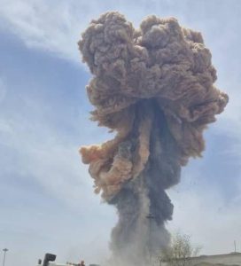 إنفجار ميناء بندر عباس - المنتصف