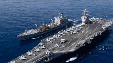 حاملة الطائرات - المنتصف