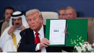 ترامب " حماس قضت على بعض العصابات ولا يزعجني ذلك" 10 ترامب - المنتصف