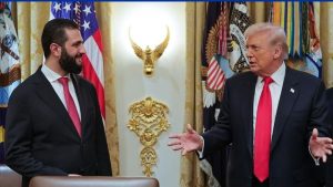 ترامب " أجريت محادثة رائعة مع الرئيس السوري المحترم" 1 ترامب و الشرع - المنتصف