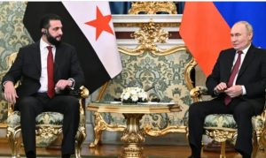 بوتين يستقبل الرئيس السوري أحمد الشرع 1 بوتين و الشرع+ المنتصف